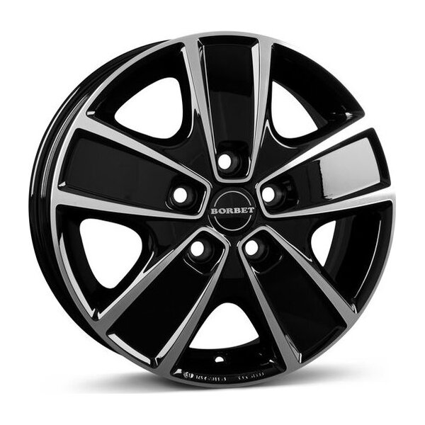 Borbet CWG black polished 6x16 5x118 ET68