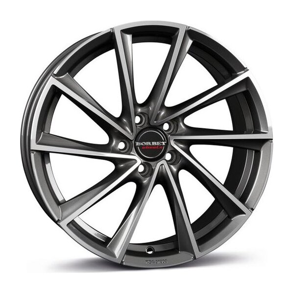 Borbet VTX graphite polished 7.5x19 5x112 ET30