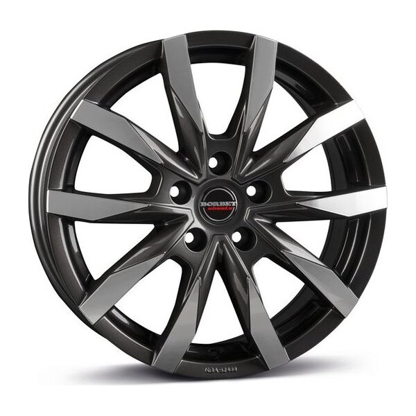 Borbet CW5 mistral anthracite glossy polished 7.5x18 5x127 ET35