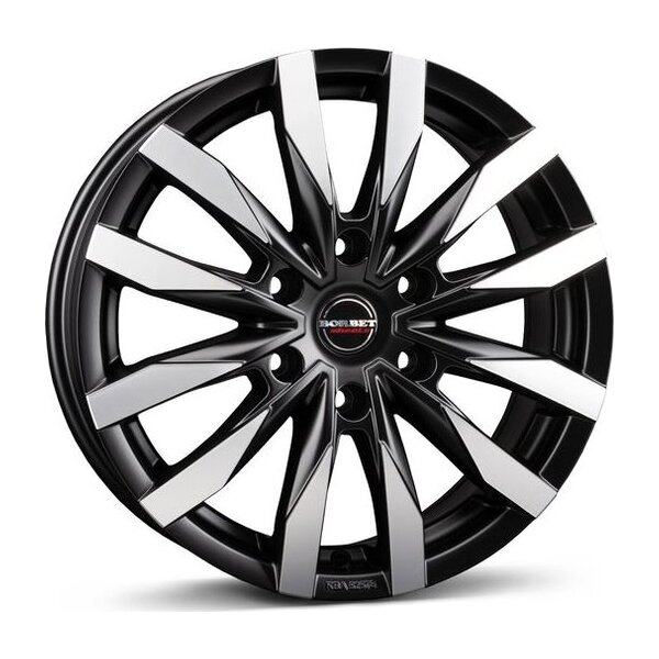 Borbet CW6 black polished matt 7.5x18 6x139 ET30