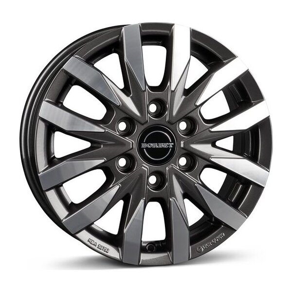 Borbet CW6 mistral anthracite glossy polished 7.5x18 6x139 ET30