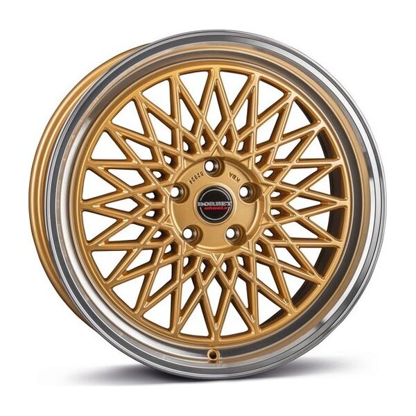 Borbet B gold rim polished 7x17 4x100 ET38