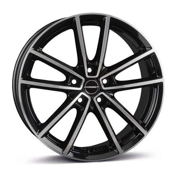 Borbet W black polished glossy 8x18 5x108 ET40