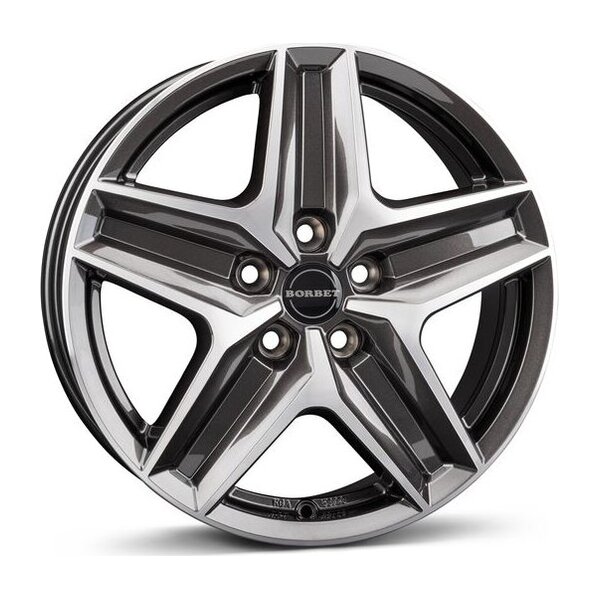 Borbet CWZ mistral anthracite glossy polished 7.5x18 5x120 ET43