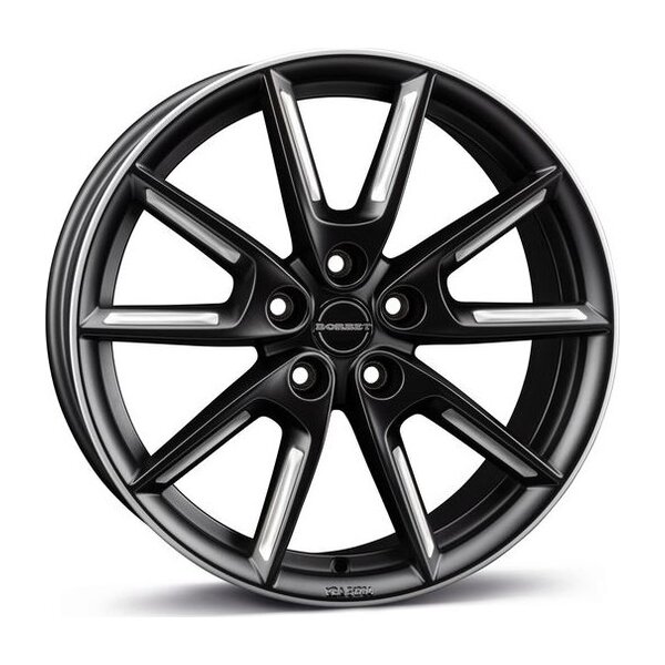 Borbet LX19 black matt silver spoke rim 8x19 5x112 ET40