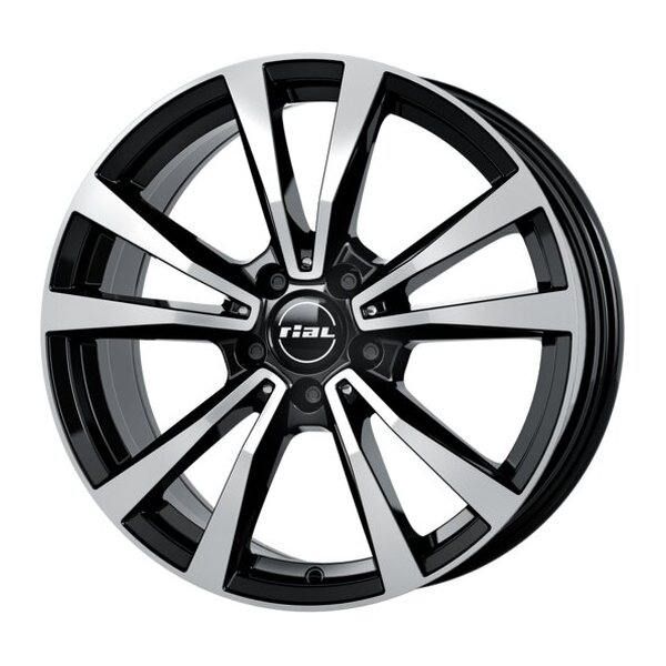 RIAL M12 diamond-black frontpolished 7.5x18 5x112 ET33