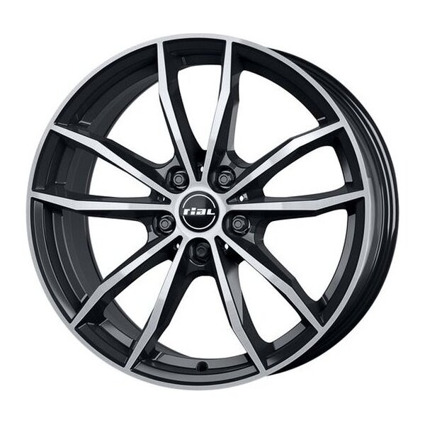 RIAL X12X diamant-schwarz frontpoliert 9x20 5x112 ET33