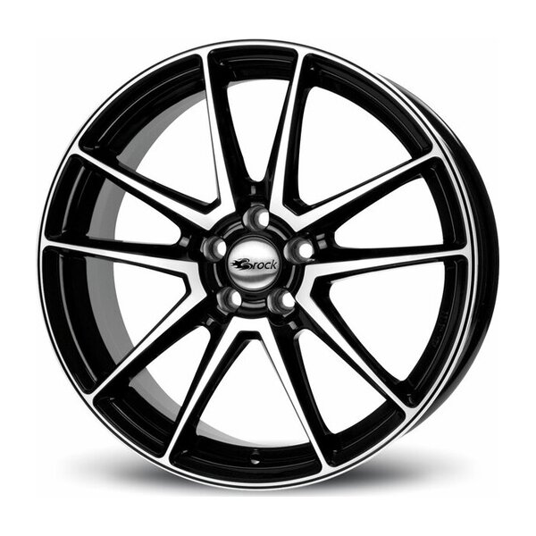 Brock RC22 Schwarz Glanz Voll-Poliert (SGVP) 6.5x15 4x108 ET25