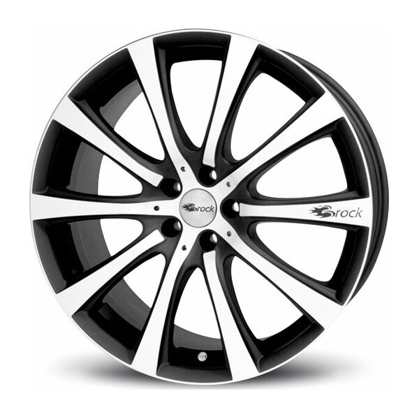 Brock B21 Schwarz Matt Voll-Poliert (SMVP) 7.5x17 4x108 ET29