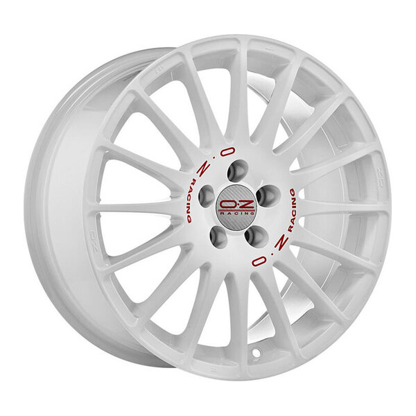 OZ SUPERTURISMO GT RACE WHITE RED LETTERING 7x16 4x100 ET42.00