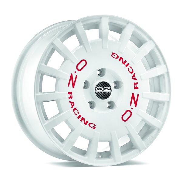 OZ RALLY RACING RACE WHITE RED LETTERING 8x18 5x108 ET45.00