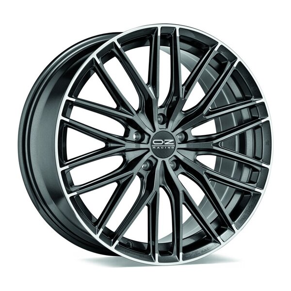 OZ GRAN TURISMO HLT STAR GRAPHITE DIAMOND LIP 8.5x20 5x108 ET45.00