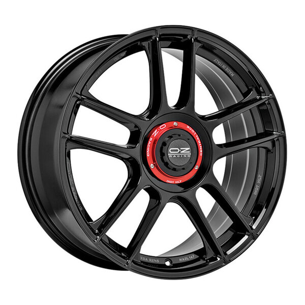 OZ INDY HLT GLOSS BLACK 8.5x20 5x112 ET30.00
