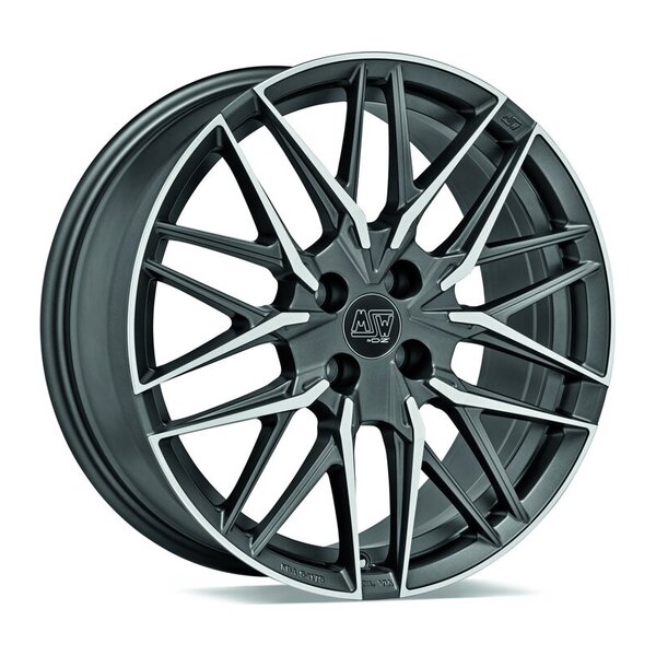 MSW 50-4 MATT GUN METAL FULL POLISHED (MGMFP) 7x17 4x108 ET32.00