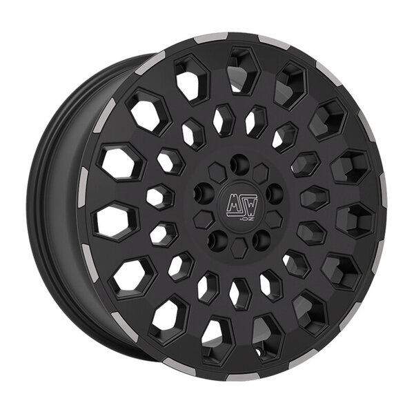 MSW 99 VAN MATT BLACK LIP POLISHED 6.5x16 5x118 ET55.00