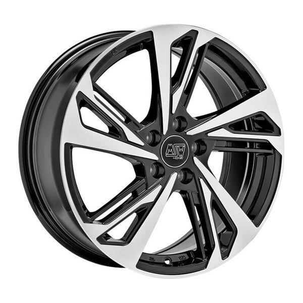 MSW 60 GLOSS BLACK FULL POLISHED 6.5x16 5x100 ET47.00