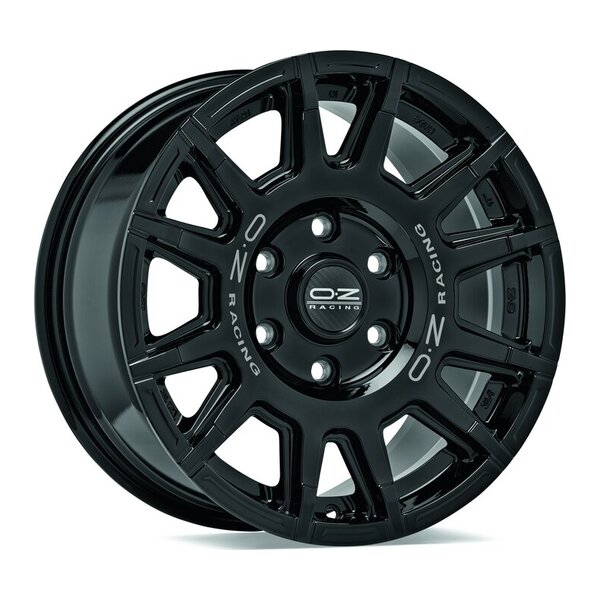 OZ RALLY LEGEND GLOSS BLACK + DARK LETTERING 8x17 5x120 ET35.00