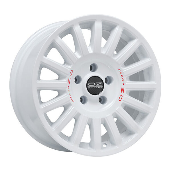 OZ RALLY RAID RACE WHITE RED LETTERING 8.5x18 5x130 ET48.00