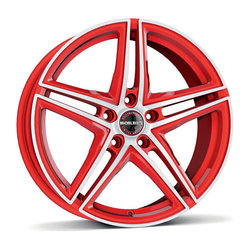 Borbet XRT racetrack red polished 8x17 5x112 ET45