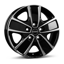 Borbet CWG black polished 6x16 5x118 ET68