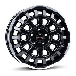 Borbet CW7 black rim polished glossy 7.5x18 5x118 ET53