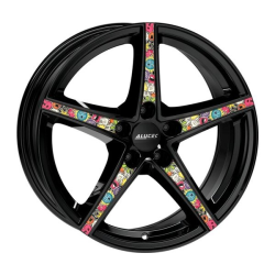 ALUTEC Raptr diamant-schwarz mit Stickerbomb 8x18 5x112 ET45