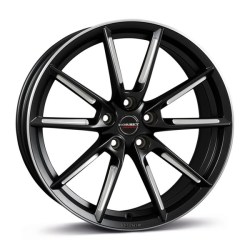 Borbet LX black matt spoke rim polished