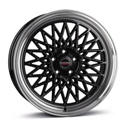 Borbet B black rim polished