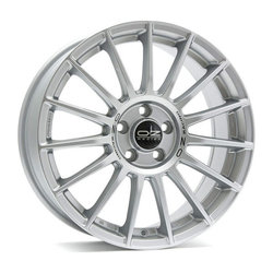 OZ SUPERTURISMO LM MATT RACE SILVER BLACK LETTERING 8.5x19 5x108 ET45.00