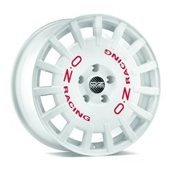 OZ RALLY RACING RACE WHITE RED LETTERING 8x18 5x108 ET45.00