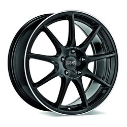 OZ VELOCE GT GLOSS BLACK+DIAMOND LIP+SILVER LETTERING 8x18 5x112 ET45.00