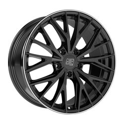 MSW 44 GLOSS BLACK+DIAMOND LIP 8.5x20 5x108 ET40.00