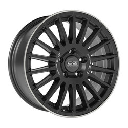 OZ RALLY DESERT MATT BLACK SILVER LET. DIAMOND LIP 8x18 5x120 ET45.00