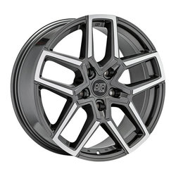 MSW 52 GLOSS GUN METAL FULL POLISHED 8.5x20 5x120 ET41.50