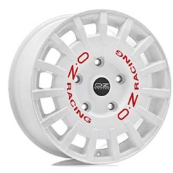 OZ RALLY RACING RACE WHITE RED LETTERING