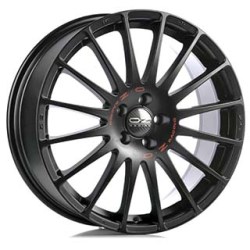 OZ SUPERTURISMO GT MATT BLACK RED LETTERING