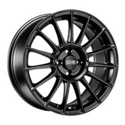 OZ SUPERTURISMO LM MATT BLACK SILVER LETTERING