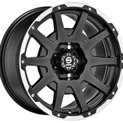 SPARCO DAKAR MATT BLACK LIP POLISHED+RIVETS