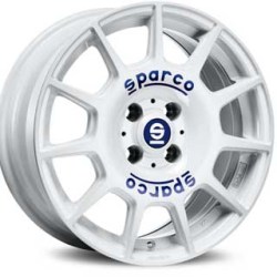 SPARCO TERRA WHITE BLUE LETTERING